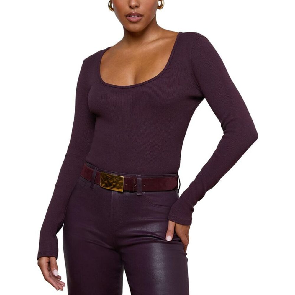 L’Agence Womens  Elara Scoop Neck Bodysuit